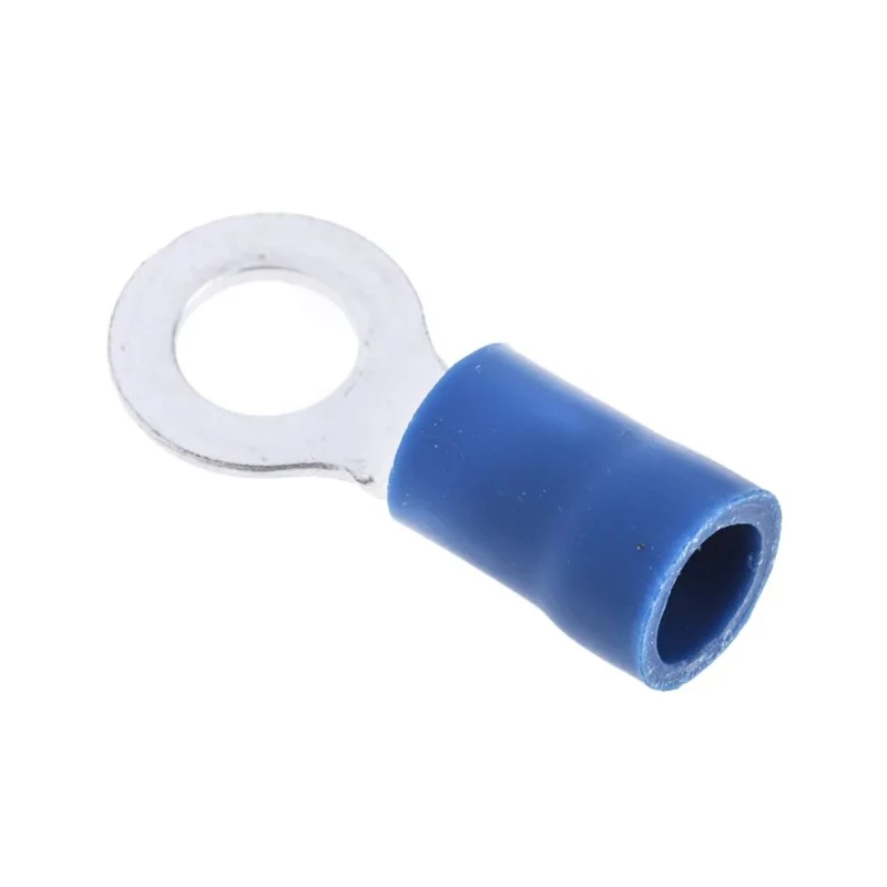 RS PRO Insulated Ring Terminal M5 Stud Size 16 AWG 14 AWG Wire Size, Blue 534-575