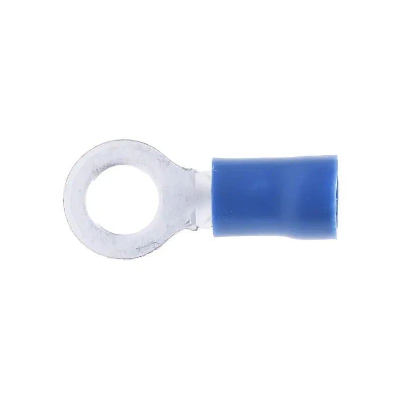 RS PRO Insulated Ring Terminal M5 Stud Size 16 AWG 14 AWG Wire Size, Blue 534-575