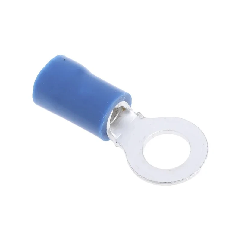 RS PRO Insulated Ring Terminal M5 Stud Size 16 AWG 14 AWG Wire Size, Blue 534-575