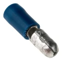 RS PRO Insulated Blue Crimp Bullet Connector 16 AWG to 14 AWG Wire Size 5 mm Bullet Diameter Male 534-660