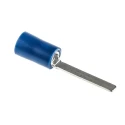 RS PRO Insulated Crimp Blade Terminal 18.1 mm Blade Length, 16 AWG to 14 AWG, Blue 534-654