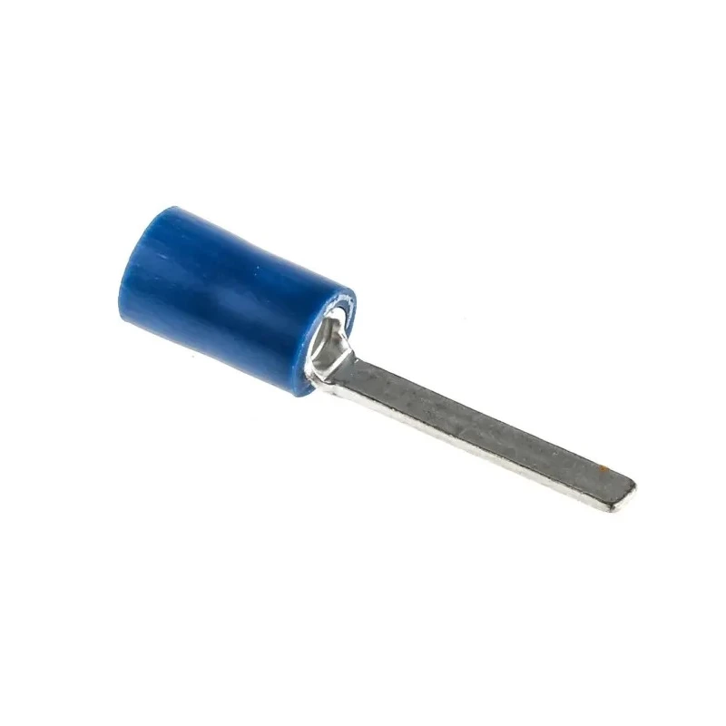 RS PRO Insulated Crimp Blade Terminal 18.1 mm Blade Length, 16 AWG to 14 AWG, Blue 534-654