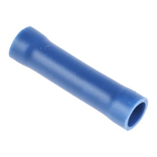 RS PRO Butt Splice Connector Blue Insulated Tin Plated Copper Crimp Terminals RS PRO 534-648