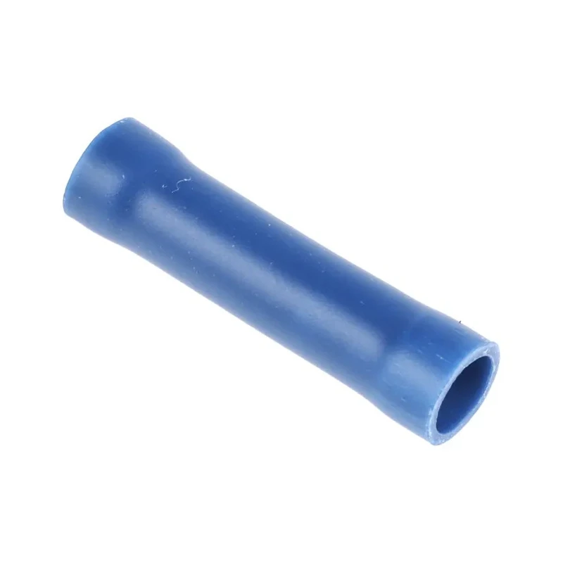 RS PRO Butt Splice Connector Blue Insulated Tin Plated Copper Crimp Terminals RS PRO 534-648