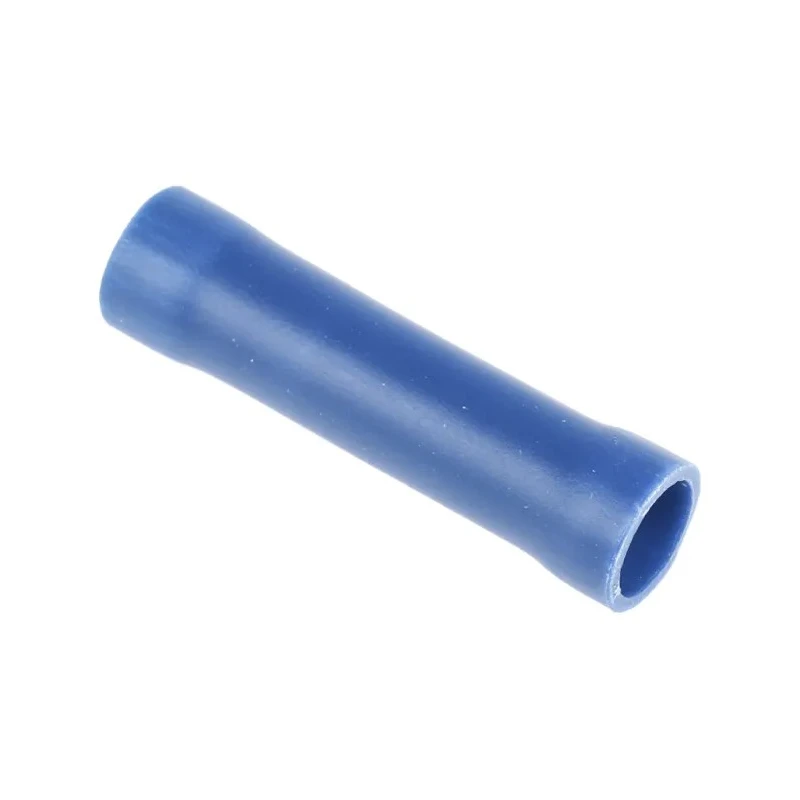 RS PRO Butt Splice Connector Blue Insulated Tin Plated Copper Crimp Terminals RS PRO 534-648