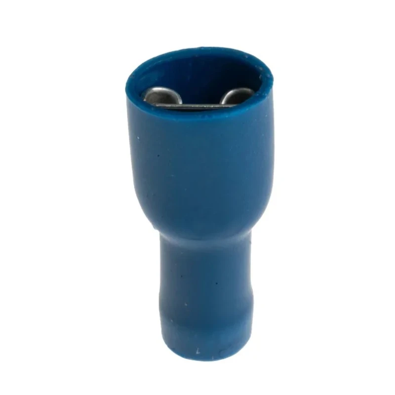 RS PRO Blue Insulated Female Spade Connector Crimp 6.3 x 0.8 mm Tab Size 16 AWG to 14 AWG 534-705
