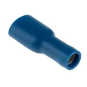 RS PRO Blue Insulated Female Spade Connector Crimp 6.3 x 0.8 mm Tab Size 16 AWG to 14 AWG 534-705