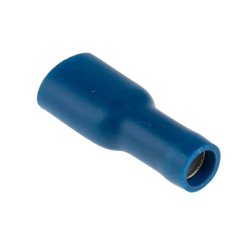 RS PRO Blue Insulated Female Spade Connector Crimp 6.3 x 0.8 mm Tab Size 16 AWG to 14 AWG 534-705