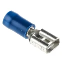 RS PRO Blue Insulated Female Spade Connector Crimp 6.3 x 0.8 mm Tab Size 16 AWG to 14 AWG 534-698