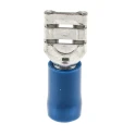 RS PRO Blue Insulated Female Spade Connector Crimp 6.3 x 0.8 mm Tab Size 16 AWG to 14 AWG 534-698