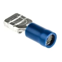 RS PRO Blue Insulated Female Spade Connector Crimp 6.3 x 0.8 mm Tab Size 16 AWG to 14 AWG 534-698
