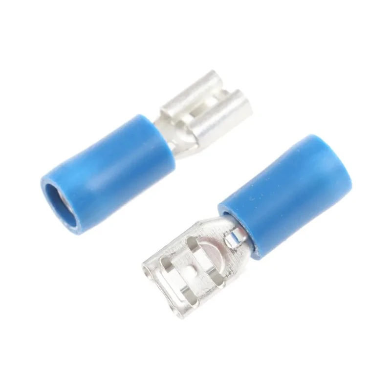 RS PRO Blue Insulated Female Spade Connector Crimp 4.8 x 0.8 mm Tab Size 16 AWG to 14 AWG 534-749