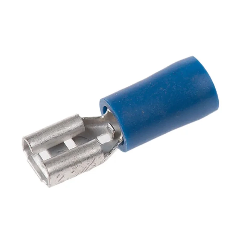 RS PRO Blue Insulated Female Spade Connector Crimp 4.8 x 0.5 mm Tab Size 16 AWG to 14 AWG 534-733