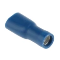 RS PRO Blue Insulated Female Spade Connector, Crimp Termination, 4.8 x 0.5 mm Tab Size, 16 AWG to 14 AWG, Vinyl 534-755