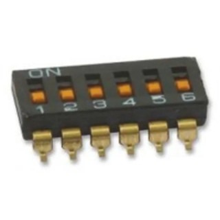 Omron Slide Rotary Coded DIP Switch Surface Mount A6S-6104-H