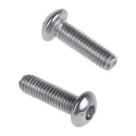 RS PRO Bright Zinc Stainless Steel Hex Socket Cap Screw M3 Thread, 8 mm Length, Grade 10.9 232-8142