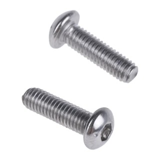 RS PRO Bright Zinc Stainless Steel Hex Socket Cap Screw M3 Thread, 8 mm Length, Grade 10.9 232-8142
