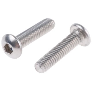 RS PRO Bright Zinc Stainless Steel Hex Socket Cap Screw, Hex Socket Drive, M3 Thread, 12 mm Length 232-8164