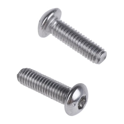 RS PRO Bright Zinc Stainless Steel Hex Socket Cap Screw M3 x 10 mm ISO 7380 Grade 10.9 232-8158