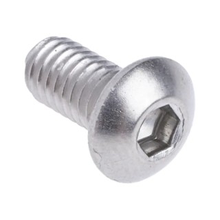 RS PRO Bright Zinc Stainless Steel Hex Socket Cap Screw, Hex Socket Drive, M4 Thread, 8 mm Length, Grade 10.9 232-8170