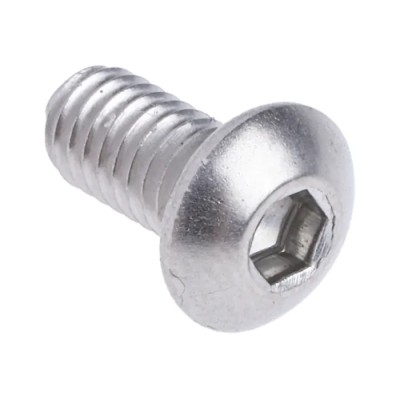 RS PRO Bright Zinc Stainless Steel Hex Socket Cap Screw, Hex Socket Drive, M4 Thread, 8 mm Length, Grade 10.9 232-8170