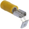 RS PRO Yellow Insulated Female Spade Connector Crimp 6.35 x 0.8 mm Tab Size 12 AWG to 10 AWG 534-878