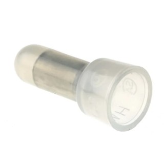 RS PRO Closed End Splice Connector Clear Insulated Nylon Tin Plated Copper 16 AWG 534-907