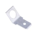 RS PRO Silver Uninsulated Male Spade Connector, Solder Termination, 0.8 x 6.4 mm Tab Size 534-929