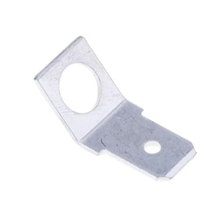 RS PRO Silver Uninsulated Male Spade Connector, Solder Termination, 0.8 x 6.4 mm Tab Size 534-929