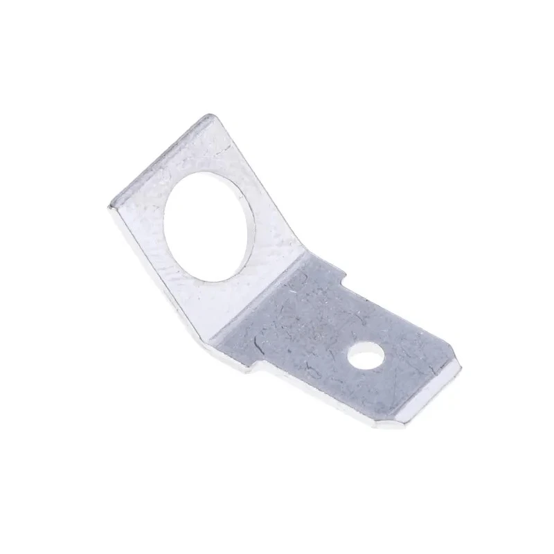 RS PRO Silver Uninsulated Male Spade Connector, Solder Termination, 0.8 x 6.4 mm Tab Size 534-929