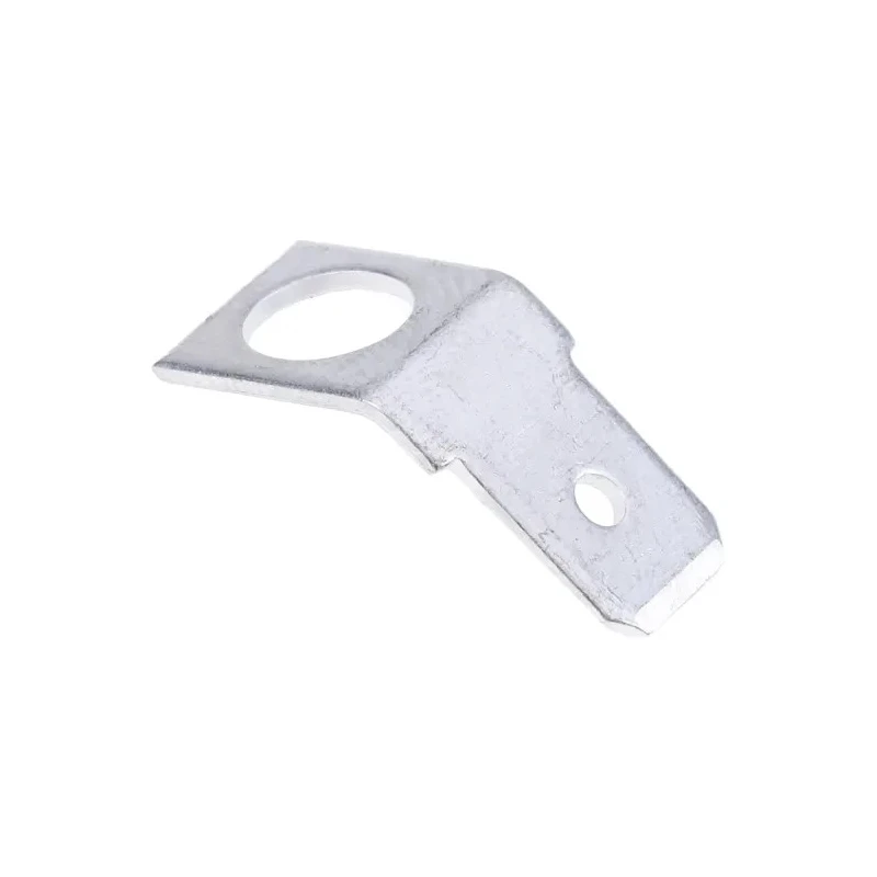 RS PRO Silver Uninsulated Male Spade Connector, Solder Termination, 0.8 x 6.4 mm Tab Size 534-929