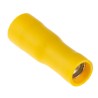 RS PRO Insulated Yellow Crimp Bullet Connector 12 AWG to 10 AWG 5 mm Bullet Diameter Female 534-941