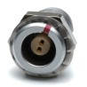 RS PRO Circular Connector 2 Contacts Panel Mount M7 Socket Female IP50 5A Chrome Plated Brass Gold Plated 209-5609
