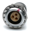 RS PRO Circular Connector, 3 Contacts, Panel Mount, M9 Socket Female, Chrome Plated Brass, IP50, Push Pull, 8A 209-5613