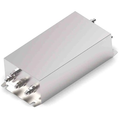 TE Connectivity KEB 3-Phase Chassis Mount EMI Filter 100 A 520V AC 50Hz/60Hz Threaded Bolt 100KEBS6BFPD
