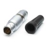 RS PRO Circular Connector, 10 Contacts, Cable Mount, Standard Size, Plug Male, IP50, Chrome Plated Brass Housing 209-5683