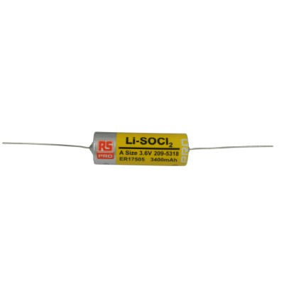RS PRO Lithium Thionyl Chloride Battery 3.6 V 3.4 Ah ER17505