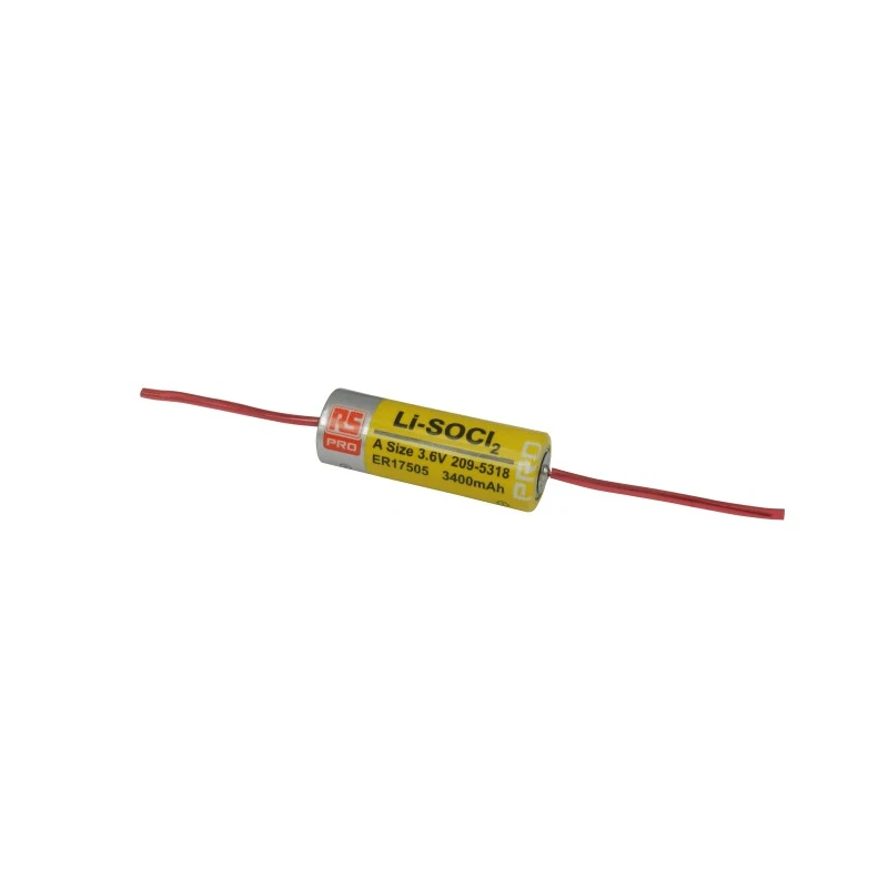 RS PRO Lithium Thionyl Chloride Battery 3.6 V 3.4 Ah ER17505