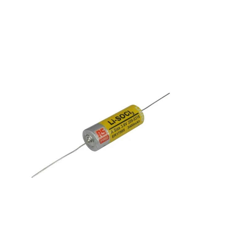 RS PRO Lithium Thionyl Chloride Battery 3.6 V 3.4 Ah ER17505