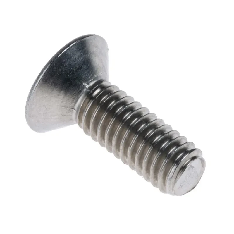 RS PRO Plain Stainless Steel Hex Socket Countersunk Screw M4 x 12 mm 232-8394