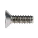 RS PRO Plain Stainless Steel Hex Socket Countersunk Screw M4 x 12 mm 232-8394