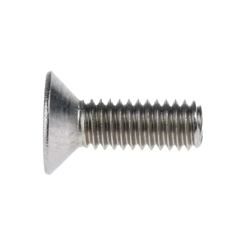 RS PRO Plain Stainless Steel Hex Socket Countersunk Screw M4 x 12 mm 232-8394