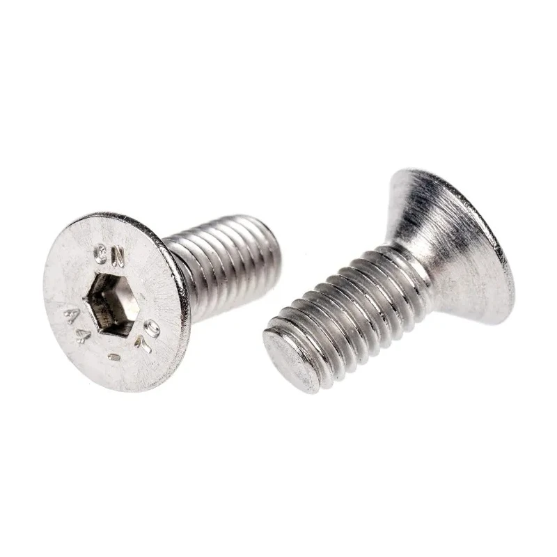 RS PRO Plain Stainless Steel Hex Socket Countersunk Screw M5 x 12 mm 316 Grade A ISO 10642 232-8417