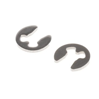 RS PRO Stainless Steel Type E Circlip 2.3 mm Groove Diameter, 2.25 mm Shaft Diameter 209-6839