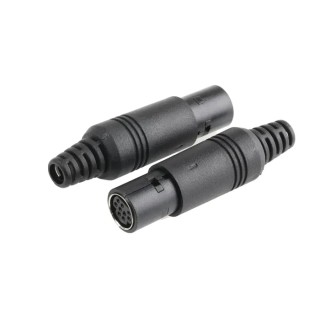 RS PRO 9 Pole Straight Miniature DIN Socket Cable Female 1A 50V AC/DC 232-8883