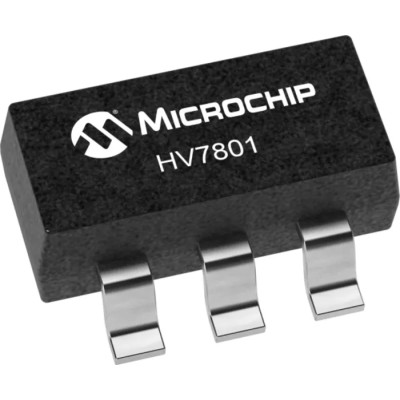 Microchip Current Monitor IC 5-Pin SOT-23 High Side Voltage Gain 5 HV7801K1-G