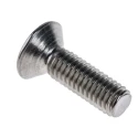 RS PRO Plain Stainless Steel Hex Socket Countersunk Screw M6 x 20 mm 232-8489