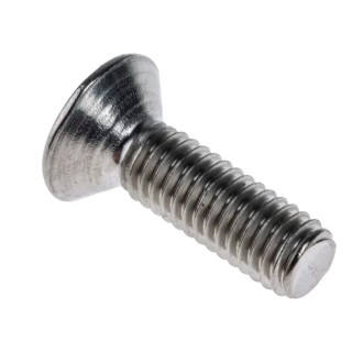 RS PRO Plain Stainless Steel Hex Socket Countersunk Screw M6 x 20 mm 232-8489