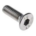 RS PRO Plain Stainless Steel Hex Socket Countersunk Screw M6 x 20 mm 232-8489