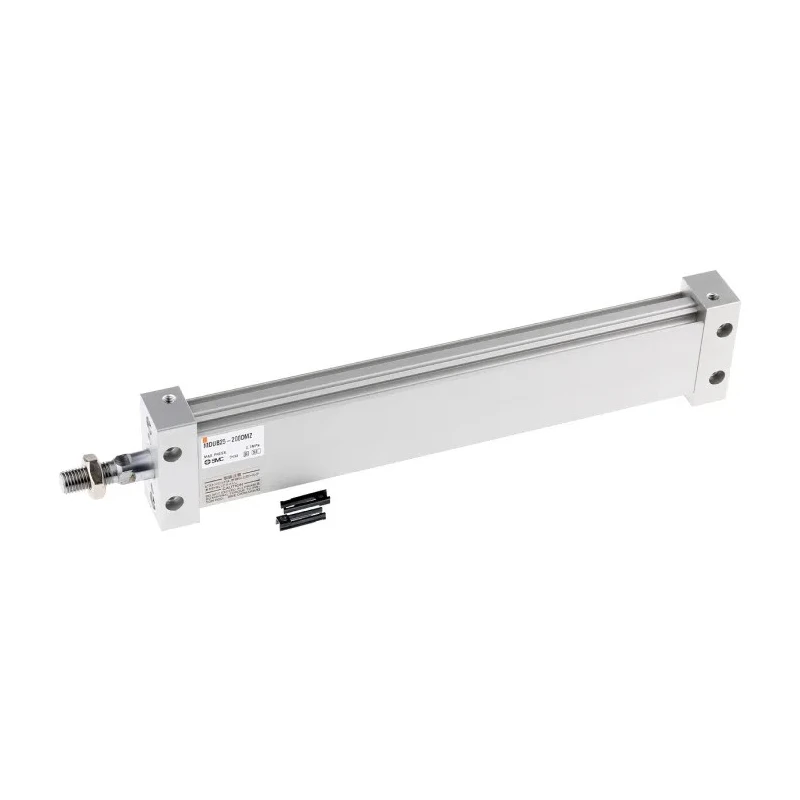 SMC Pneumatic Piston Rod Cylinder MU Series Double Acting Through Hole Mount Aluminium Alloy Body 200mm Stroke MDUB25-200DMZ